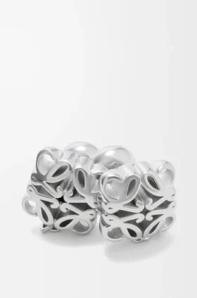 Anagram Bombé Chain Earrings in Sterling Silver Anagram Bombé Chain Earrings in Sterling Silver