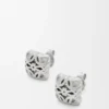 Anagram Bombé Earrings in Sterling Silver Anagram Bombé Earrings in Sterling Silver