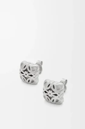 Anagram Bombé Earrings in Sterling Silver Anagram Bombé Earrings in Sterling Silver