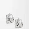 Anagram Bombé Hoop Earrings in Sterling Silver Anagram Bombé Hoop Earrings in Sterling Silver