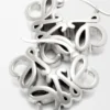 Anagram Bombé Hoop Earrings in Sterling Silver Anagram Bombé Hoop Earrings in Sterling Silver