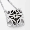 Anagram Bombé Necklace in Sterling Silver Anagram Bombé Necklace in Sterling Silver