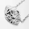 Anagram Bombé Necklace in Sterling Silver Anagram Bombé Necklace in Sterling Silver
