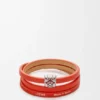Anagram Bombé Twist Bracelet in Calfskin
