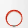 Anagram Bombé Twist Bracelet in Calfskin