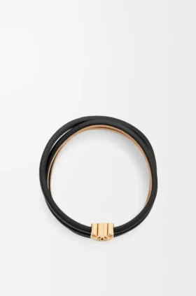 Anagram Bombé Twist Bracelet in Calfskin Anagram Bombé Twist Bracelet in Calfskin