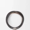 Anagram Bombé Twist Bracelet in Calfskin