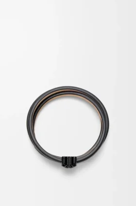 Anagram Bombé Twist Bracelet in Calfskin