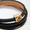 Anagram Bombé Twist Bracelet in Calfskin