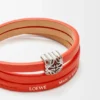 Anagram Bombé Twist Bracelet in Calfskin