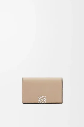 Anagram Business Cardholder in Pebble Grained Calfskin