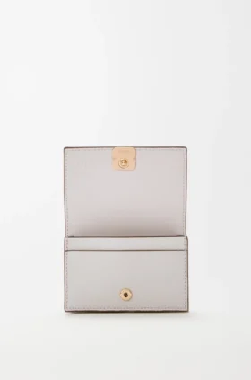 Anagram Business Cardholder in Pebble Grained Calfskin