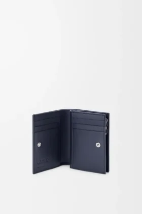 Anagram Compact Wallet in Pebble Grained Calfskin