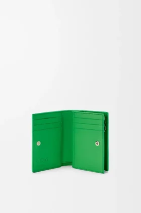 Anagram Compact Wallet in Pebble Grained Calfskin