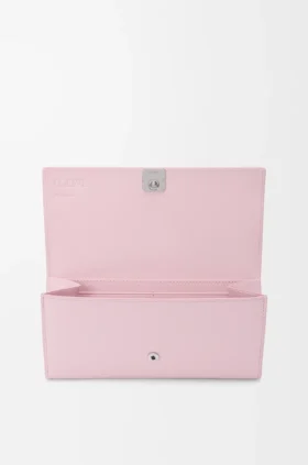 Anagram Continental Wallet in Pebble Grained Calfskin