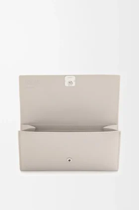 Anagram Continental Wallet in Pebble Grained Calfskin