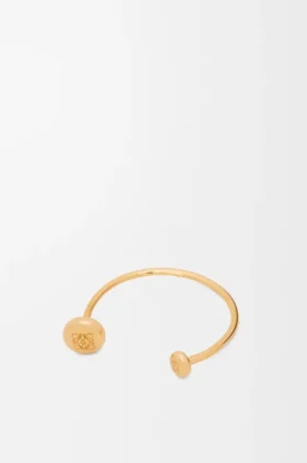 Anagram Pebble Cuff in Sterling Silver