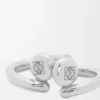 Anagram Pebble Mini Hoop Earrings in Sterling Silver Anagram Pebble Mini Hoop Earrings in Sterling Silver