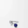 Anagram Pebble Ring in Sterling Silver and Lapis Lazuli Anagram Pebble Ring in Sterling Silver and Lapis Lazuli
