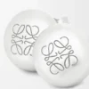 Anagram Pebble Stud Earrings in Sterling Silver Anagram Pebble Stud Earrings in Sterling Silver