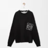 Anagram Pocket Sweater in Cotton Blend Anagram Pocket Sweater in Cotton Blend