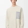 Anagram Pocket Sweater in Cotton Blend Anagram Pocket Sweater in Cotton Blend