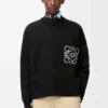 Anagram Pocket Sweater in Cotton Blend Anagram Pocket Sweater in Cotton Blend