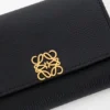 Anagram Small Vertical Wallet in Pebble Grained Calfskin Anagram Small Vertical Wallet in Pebble Grained Calfskin