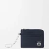 Anagram Square Coin Cardholder in Pebble Grained Calfskin