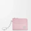 Anagram Square Coin Cardholder in Pebble Grained Calfskin
