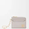 Anagram Square Coin Cardholder in Pebble Grained Calfskin
