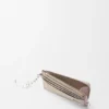 Anagram Square Coin Cardholder in Pebble Grained Calfskin
