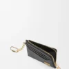 Anagram Square Coin Cardholder in Pebble Grained Calfskin