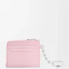 Anagram Square Coin Cardholder in Pebble Grained Calfskin