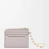 Anagram Square Coin Cardholder in Pebble Grained Calfskin