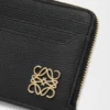 Anagram Square Coin Cardholder in Pebble Grained Calfskin