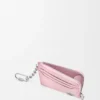 Anagram Square Coin Cardholder in Pebble Grained Calfskin