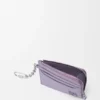 Anagram Square Coin Cardholder in Pebble Grained Calfskin