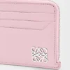Anagram Square Coin Cardholder in Pebble Grained Calfskin