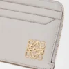 Anagram Square Coin Cardholder in Pebble Grained Calfskin