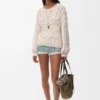 Anagram Sweater in Cotton and Wool Blend Anagram Sweater in Cotton and Wool Blend
