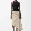 Anagram Tank Top in Stretch Viscose Anagram Tank Top in Stretch Viscose