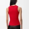 Anagram Tank Top in Stretch Viscose Anagram Tank Top in Stretch Viscose