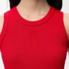 Anagram Tank Top in Stretch Viscose Anagram Tank Top in Stretch Viscose
