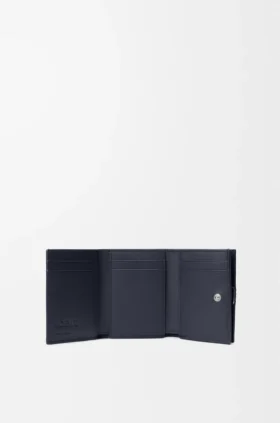Anagram Trifold Wallet in Pebble Grained Calfskin