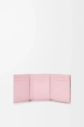 Anagram Trifold Wallet in Pebble Grained Calfskin