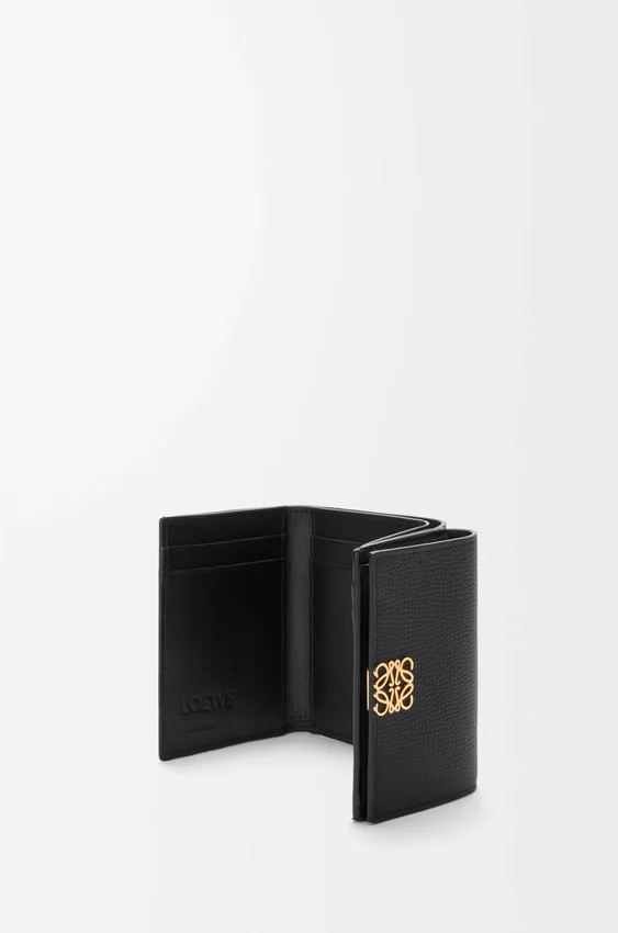 Anagram Trifold Wallet in Pebble Grained Calfskin Anagram Trifold Wallet in Pebble Grained Calfskin