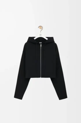 Anagram Zip-Up Hoodie in Wool