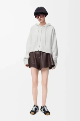 Anagram Zip-Up Hoodie in Wool