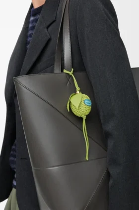 Apple Charm in Calfskin